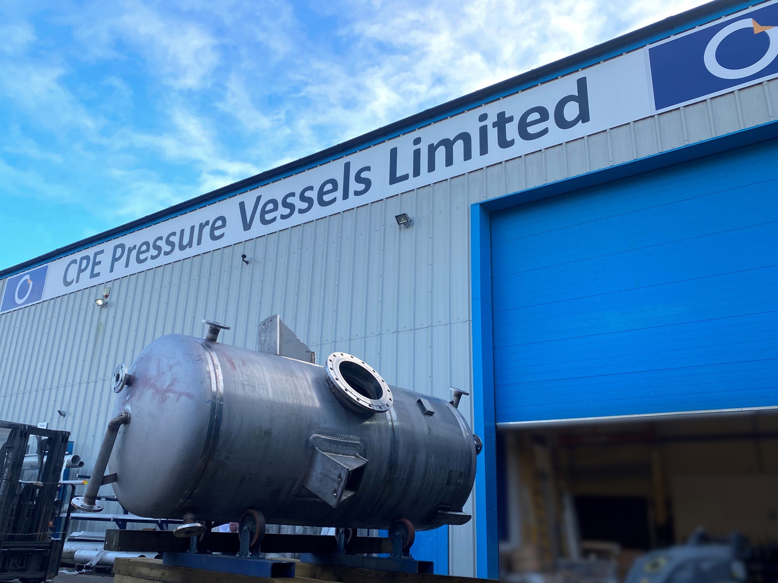 Stainless steel backwash vessels made by CPE Pressure vessels