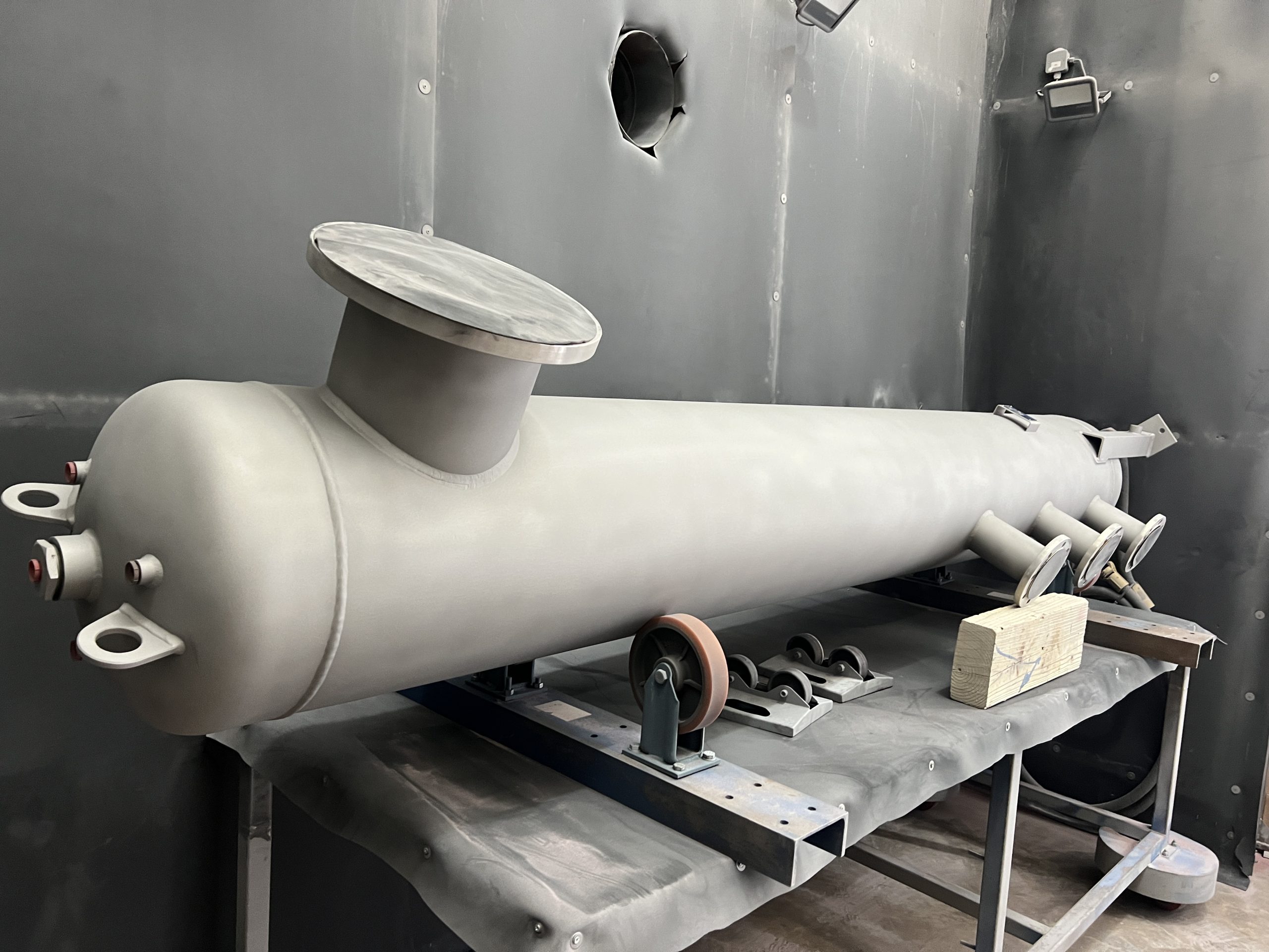 530°C Exhaust Plenum Vessel made from stainless steel 316/L