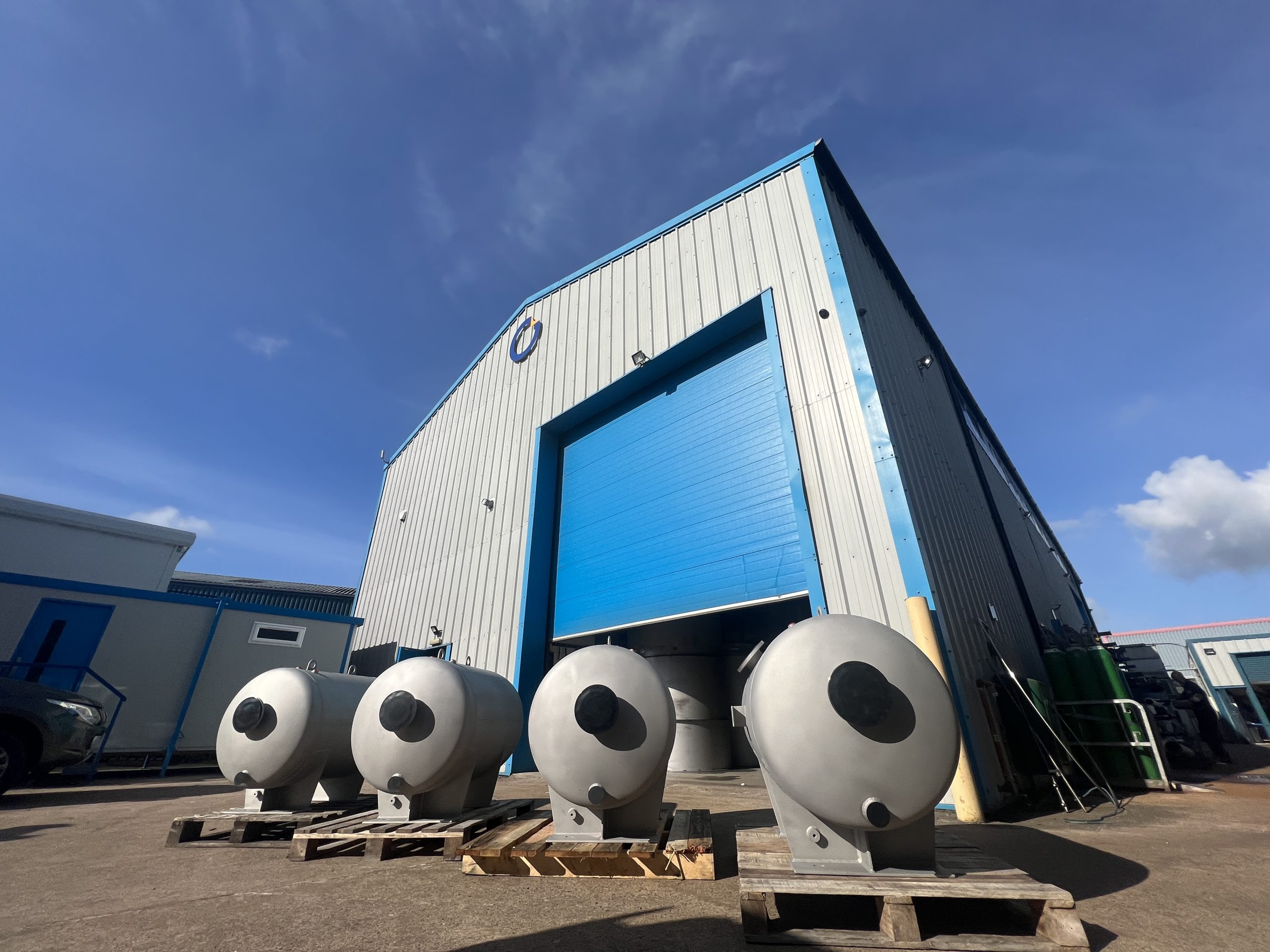 a set of 4 off Stainless steel air receivers for sizewell B power station.